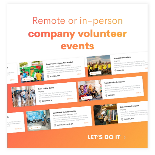 company volunteer events