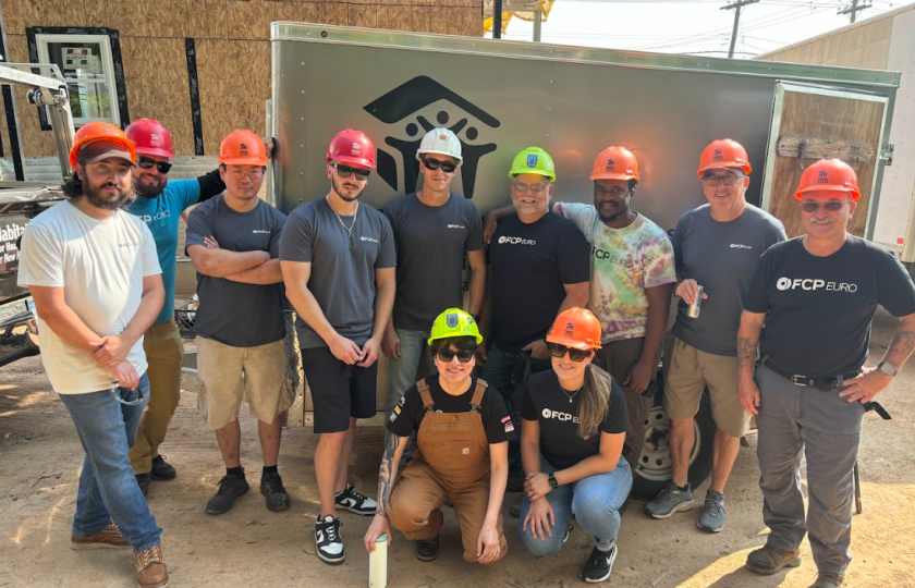 The FCP Euro team defines social impact on Habitat for Humanity day