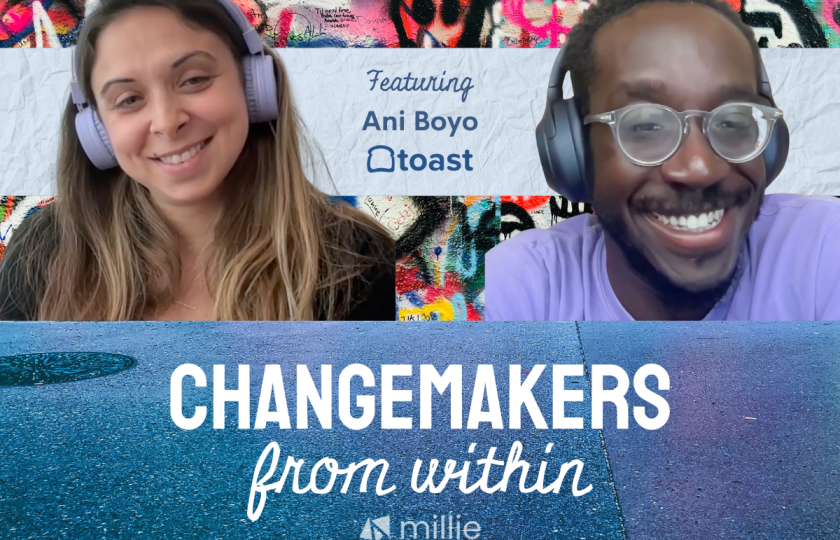 Changemakers from within header with Rachel and Ani stills